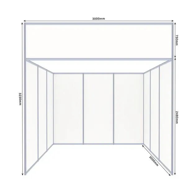 Xinmiao Customized Shell Scheme Booth 2 by 2m for Exhibition and Event