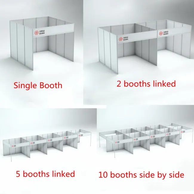 Xinmiao Customized Shell Scheme Booth 2 by 2m for Exhibition and Event