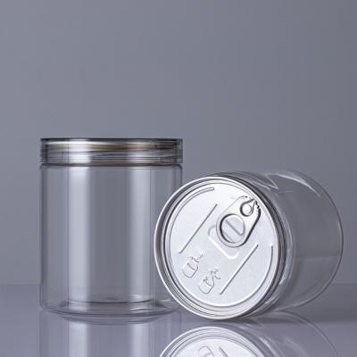 China PET Clear Candy Cookie Jar 1500ml Honey Food Packaging for sale