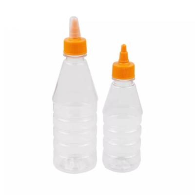 China Food Grade PET 17oz Clear Ketchup Mustard Squeeze Bottles for sale