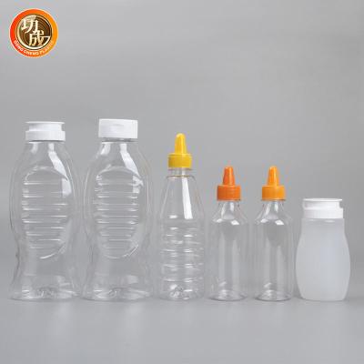 China Empty Transparent Honey Ketchup BBQ Sauce Squeeze Bottles Eco Friendly for sale