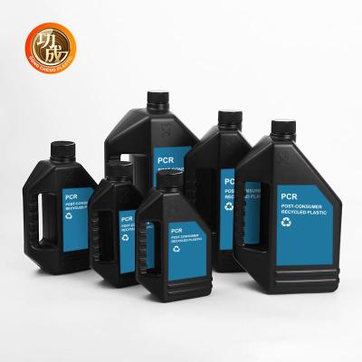 China 2000ml Plastic Lubricant Oil Bottle Empty 2L Engine Oil Container for sale