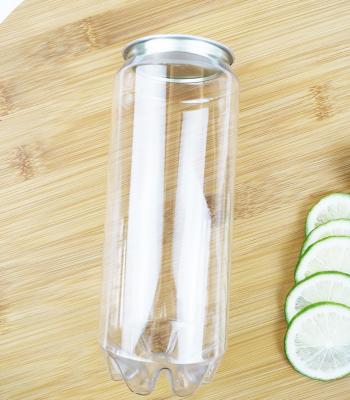 China envases vacíos del plástico transparente de la categoría alimenticia 500ml con las bebidas fáciles de la cubierta del tirón en venta