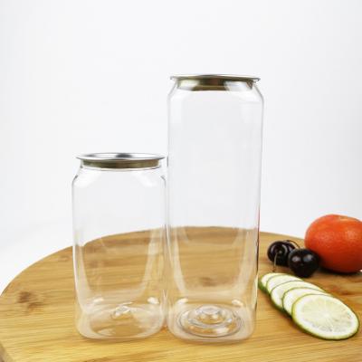 China 350ml Food Storage Cans, Square Plastic Container Bottles with Easy Pull Cover for sale