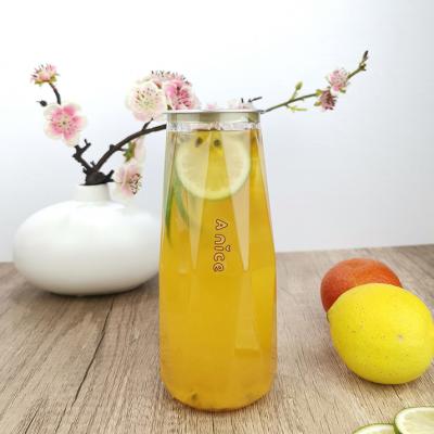 China 500ml Diamond Shape Plastic Beverage Cans Dry Goods ‎Screen Print for sale