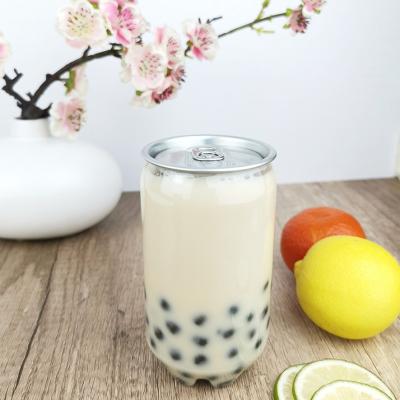 China Sauces 0.35L Transparent Plastic Can With Snap Lid for sale