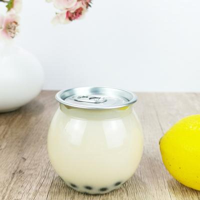 China 210ml Clear Storage Jars With Snap Lids Cereal Beans Nuts Preserve for sale