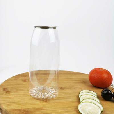 China 650ml Clear PLA Water Bottles With Snap Lids Essential Oils Beverages for sale