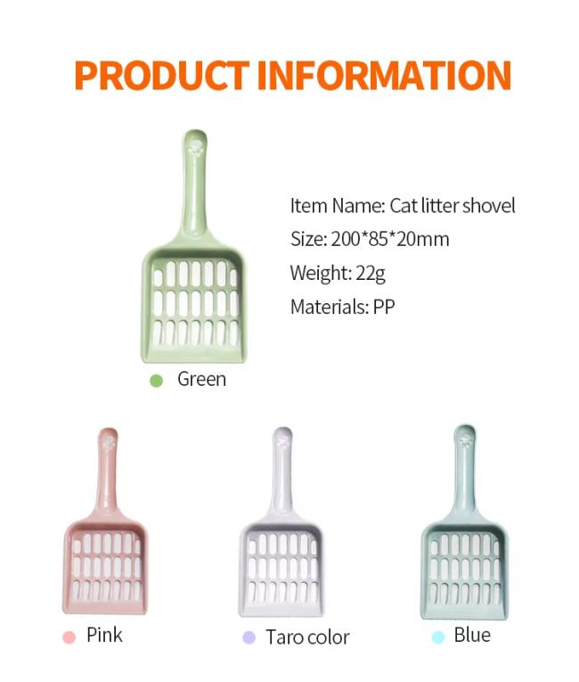 Convenient Good Quality Pet Cleaning Supplies Waste Poop Scooper Cat Litter Scoop