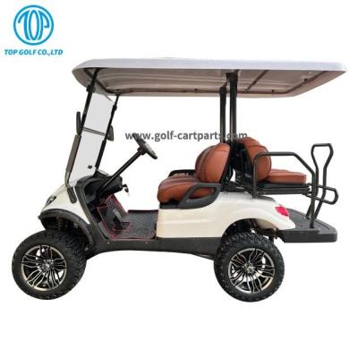China Lift Up Chassis Version Electric Golf Car , 4 Seaters Electrical Golf Cart for sale