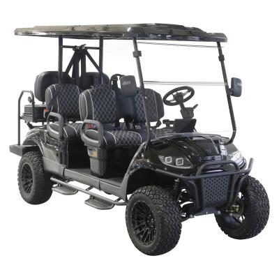 China 48V5KW six seater Golf car with Double A arm suspension Steel chassis Made in China for sale