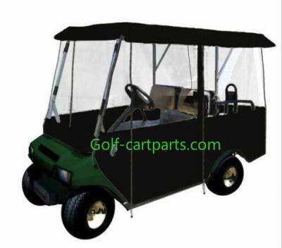 China 4 Passenger Golf Cart Winter Enclosure Black Golf Cart Plastic Covers for sale