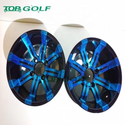 China Carro de golf azul del color EZ-GO borde de la rueda de 12 pulgadas en venta