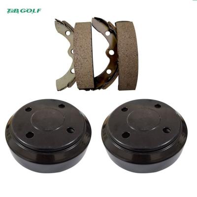 China Rear Brakes Shoes & Drums Set for Club Car DS and Precedent Golf Carts #19186G1P #101791101 for sale