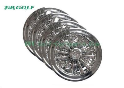 China White 8 Inch Golf Cart Wheel Covers Hub Cap 31 X 25.9 X 25.1 Cm For Ezgo for sale