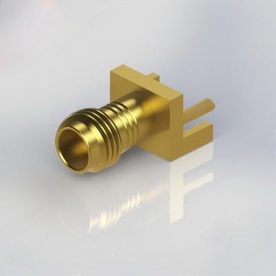 China Hembra del conector de cable coaxial de 3,5 milímetros RF al soporte RF 34GHz del borde del tablero del PWB en venta