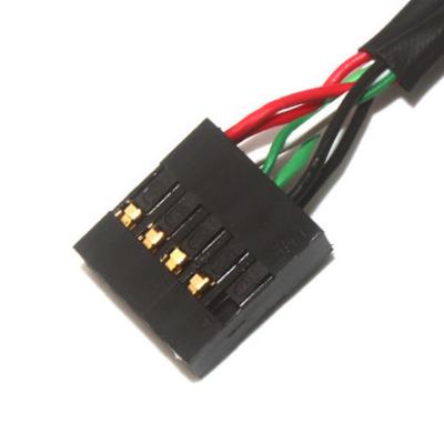 China 10 Pin 30AWG 2.54mm Pitch Molex Cable Assembly 150mm Length Molex 22-55-2101 for sale