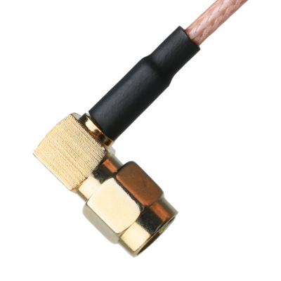 China Ip67 Rohs Custom Coax Cable Ra Sma Plug Right Angle Plug Rg316 Oem / Odm for sale