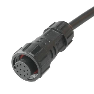 China IP67 Waterproof Connector M16 Female To SH1.0 9P UL 2464 28AWG*4PR+AEB Cable ROHS for sale