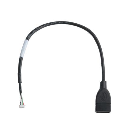 China Conjunto de cable USB para IC7 USB-A 2.0 receptáculo a Molex 51021-0400 RM 1.25mm 4Pin Adaptador de expansión externa en venta