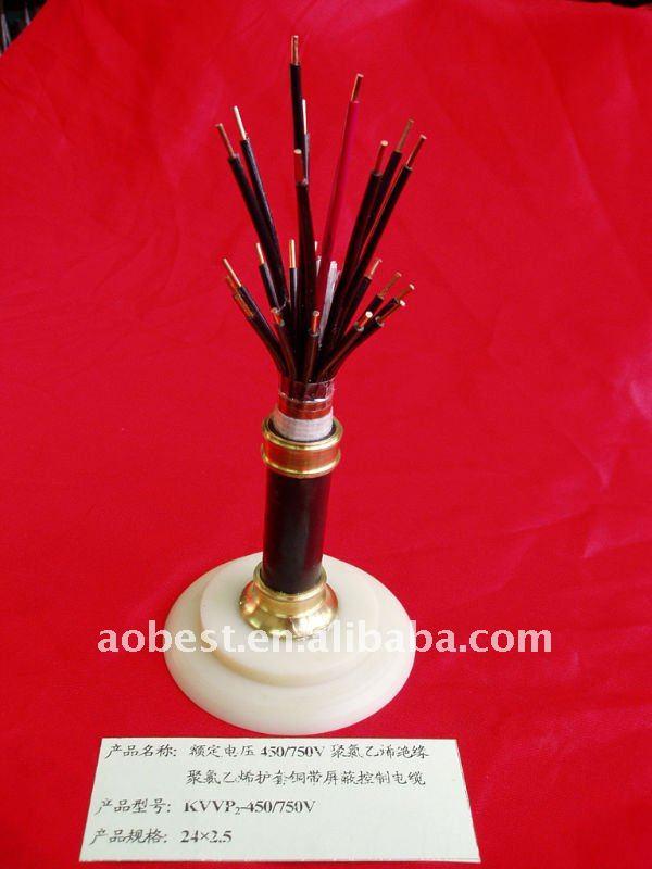 KVV KVVP KVVP2 KVV22 KVVP2-22 KVVR KVVRP 22AWG multicore Shield Control Cable