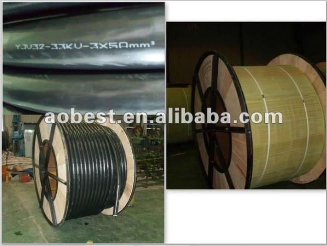 high voltage copper conductor 6kv 3x95mm2 power cable LSZH