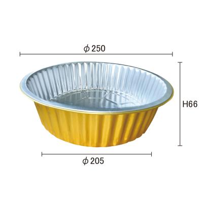 China Environmental Friendly Process Type Pulp Moulding Disposable Aluminum Foil Food Container for sale