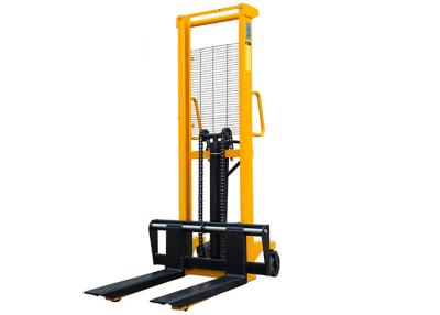China 550mm 1 Stage Mast 2.5m Manual Hydraulic Pallet Lifter Truck for sale