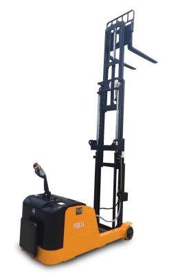 China 780mm 5M Walk Behind 2T Narrow Aisle Loading  Electric Stacker Lifter for sale