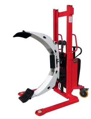 China Self Locking 800mm Electric Hydraulic Drum Barrel Lifter Forklift  Type 180 Degree Rolling for sale