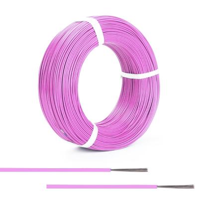 China High Temperature Electric ETFE Insulated Wire 20 AWG high temperature Wire Pink for sale