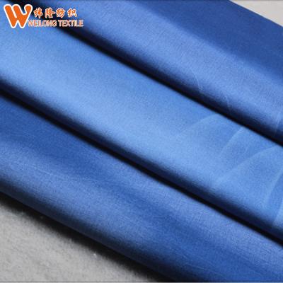 China Colourful Blue Viscose Cotton Stretch Denim Fabric Manufacturers for sale
