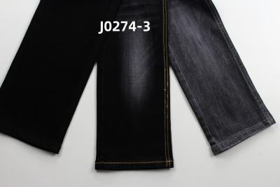 China 10 Oz  Warp Slub  High Stretch  Black Backside Woven  Denim Fabric  For Jeans for sale