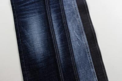 China Heavyweight 12.6 Oz Dark Blue Crosshatch Slub Denim Fabric For Jeans for sale