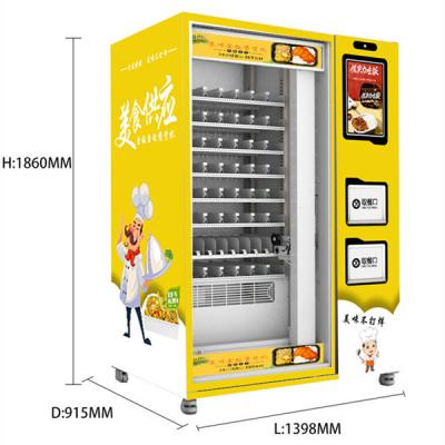 China Da máquina de venda automática quente do alimento da máquina de venda automática do aquecimento de micro-ondas máquina de venda automática automática da sopa à venda
