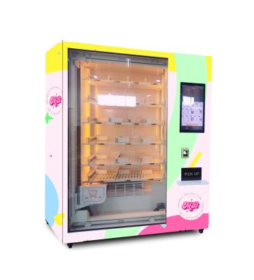 China Custom Logo Sushi Vending Machine Mini Cakes Bento Cakes Vending Machine for sale