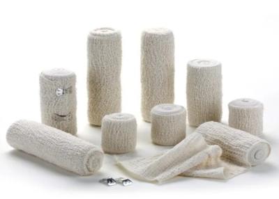 China Disposable Medical Bandage Natural Color Elastic Crepe Bandage, cotton,  spandex for sale