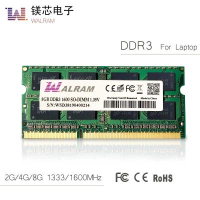 China Tipo do módulo 4GB 1600mhz PC3-12800 de SODIMM DDR3 SDRAM para o portátil à venda