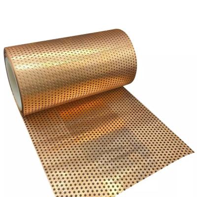 China Customized Brass Copper Perforated Metal Sheet for sale