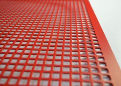 China 0.2mm-5mm Powder Coated Perforated Metal Sheet Square Hole Antirust for sale