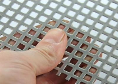 China High Strength Square Hole Perforated Sheet Metal Punched Metal Panels ISO9001 for sale