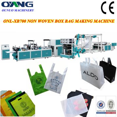 China ONL-XB700 modelan lo más tarde posible el bolso no tejido automático lleno de la caja que hace la máquina con la manija en venta