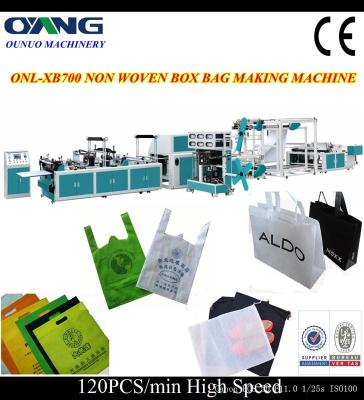 China single phase non woven bag making machine for nonwoven zipper bag for sale