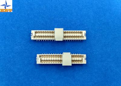 China Light Yellow LCP 1.25mm Pitch Connector , Wire To Board Terminal Connector One Row for sale