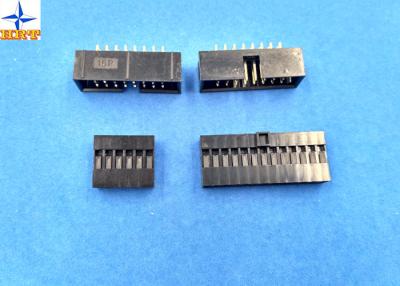 China 180 Degree Box Header Wire To Board Connectors 2.54mm Pitch Type Vertical Male connector for sale