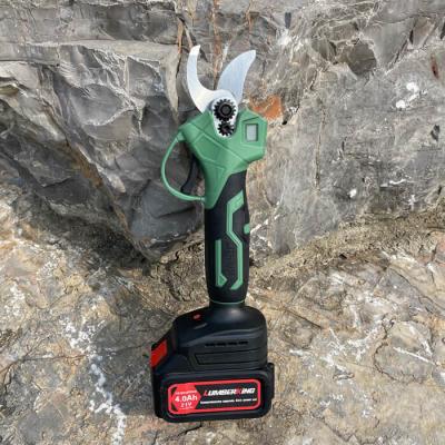 China Battery Powered Electric Power Shear Branch Pruner 28MM Garden Tool Portable Wireless 21V for sale