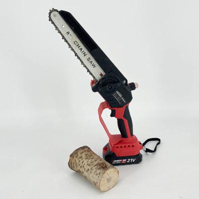 China 21V Hand-Held Cutting Machine Cordless Chain Saw 8 Inch Mini Electric Chainsaw For Wood Cutting for sale