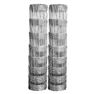 China Residential Galvanized Fixed Knot Woven Wire Field Fence for Deer and Livestock Ranch for sale