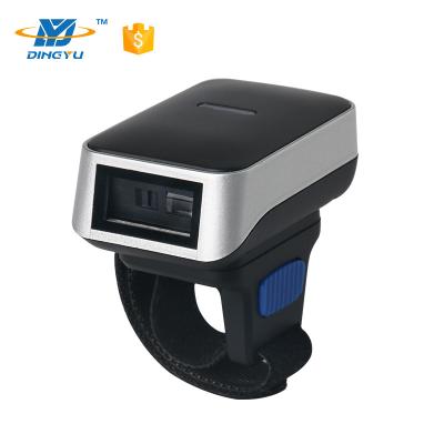 China Portable Finger Barcode Reader , Android IOS Bluetooth Ring Barcode Scanner DI9010-1D for sale