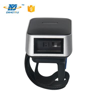 Chine Mini scanner de doigt de Bluetooth, type lecteur sans fil DI9010-1D d'anneau de code barres de 1D USB à vendre